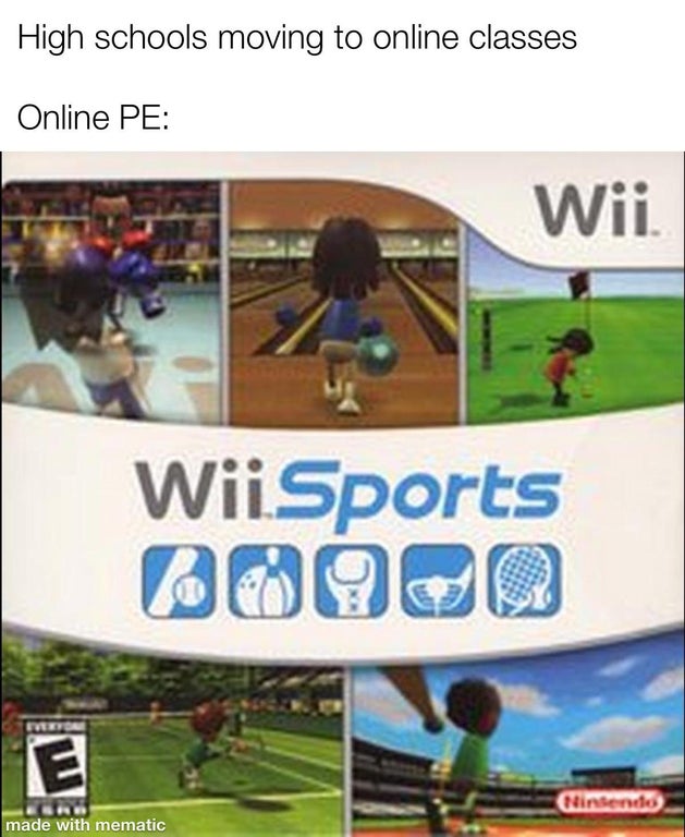 wii sports - High schools moving to online classes Online Pe Wii. Wii Sports B69CB E Ilindendo made with mematic