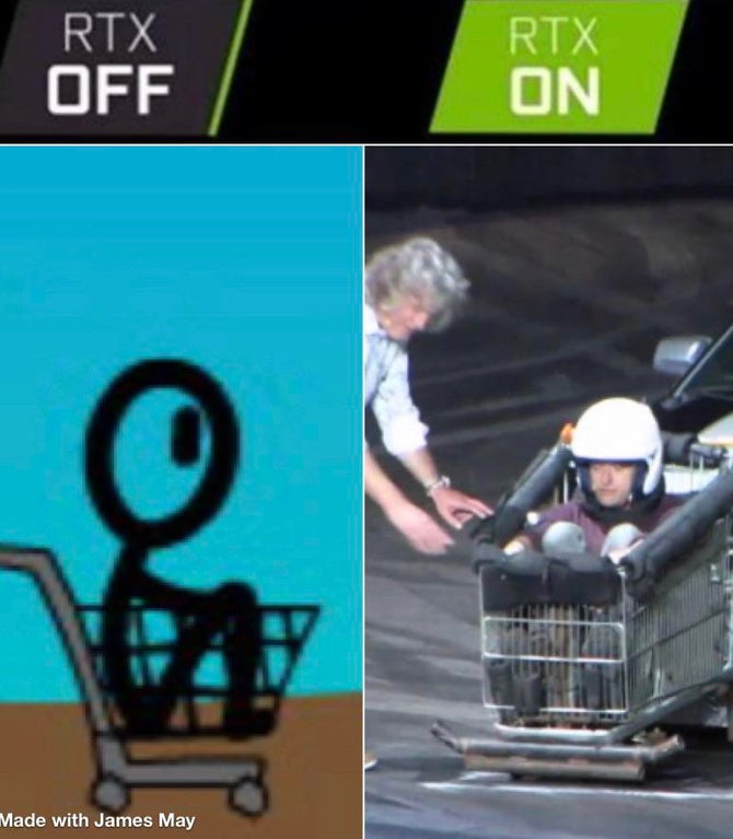 shopping cart hero 2 - Rtx Off Rtx On Made with James May