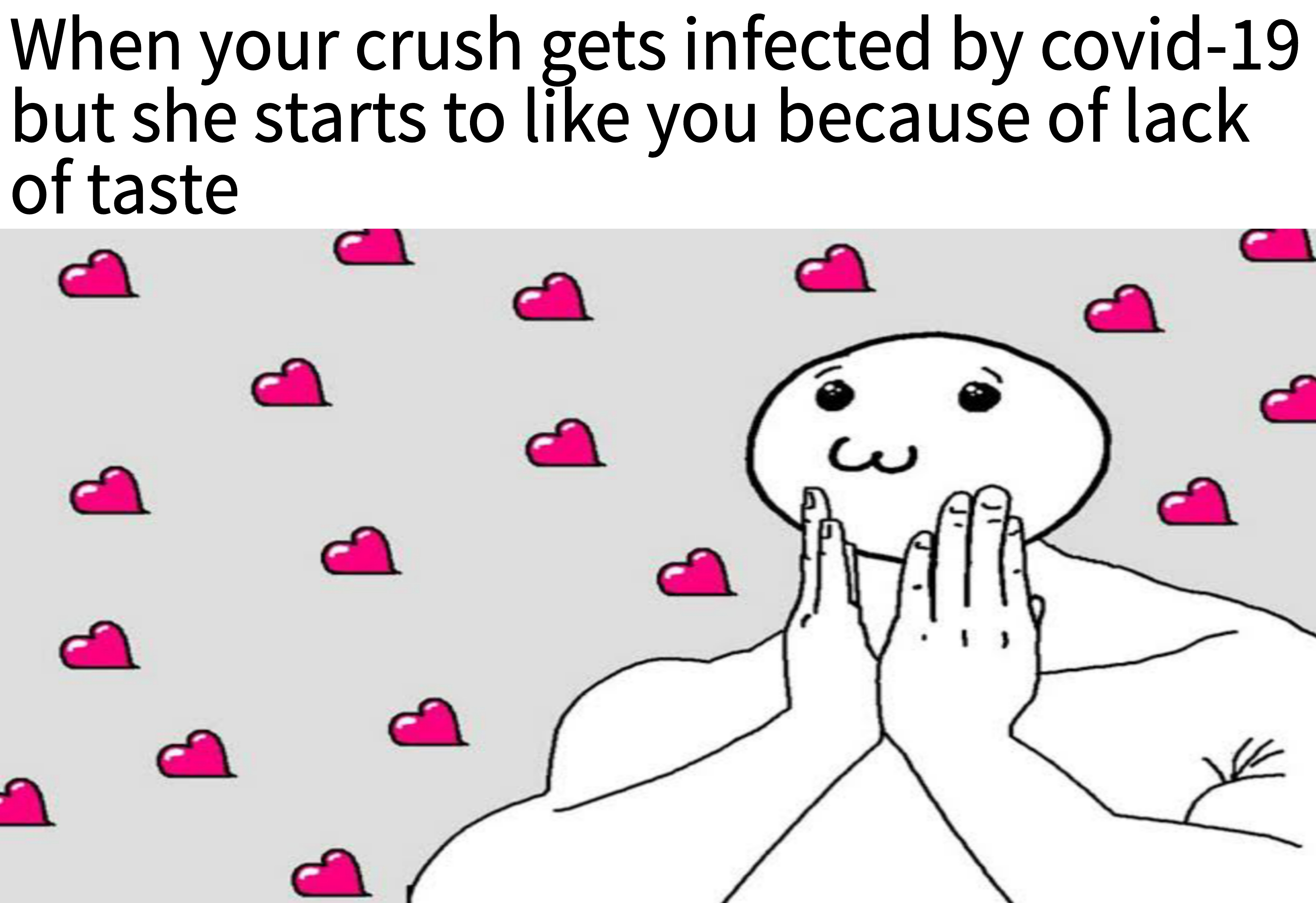cartoon - When your crush gets infected by covid19 but she starts to you because of lack of taste