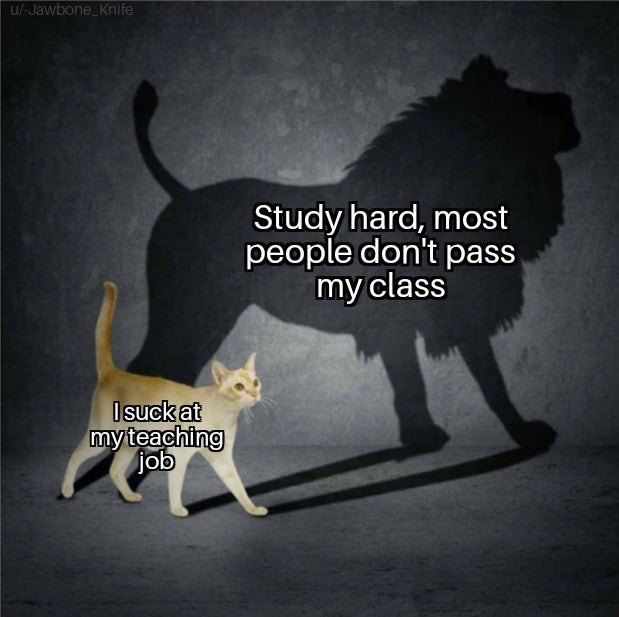 cat lion shadow - uJawbone Knife Study hard, most people don't pass my class I suck at my teaching job