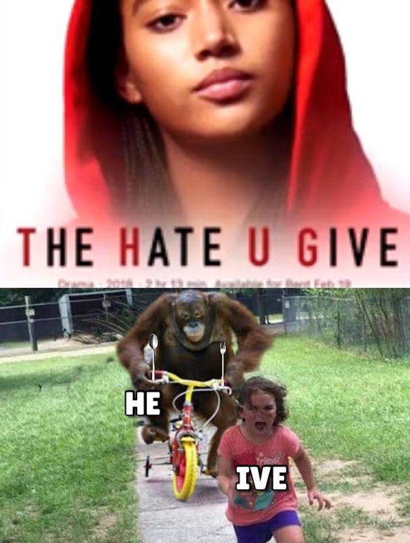 orangutan monkey - The Hate U Give He Ive