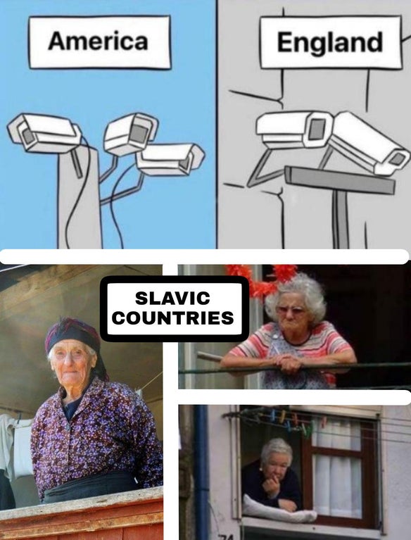 cartoon - America England Slavic Countries