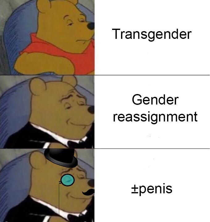 winnie the pooh fancy meme - Transgender Gender reassignment Epenis