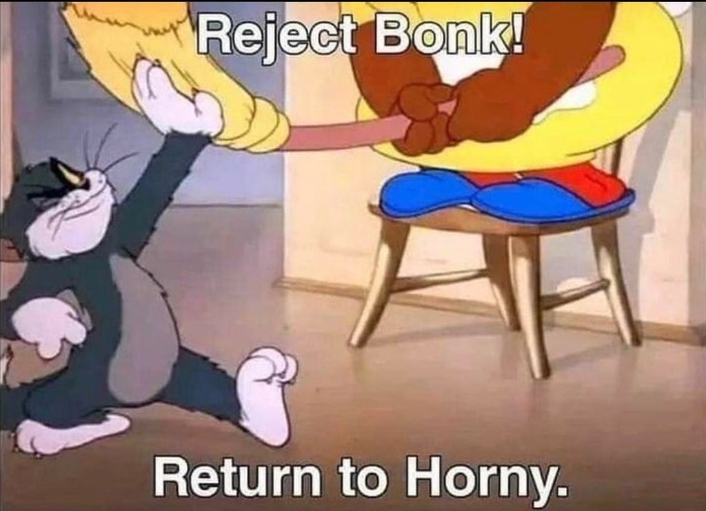 Cartoon - Reject Bonk! Return to Horny.
