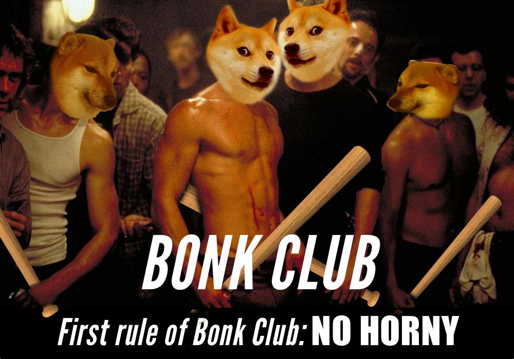 photo caption - Bonk Club First rule of Bonk Club No Horny