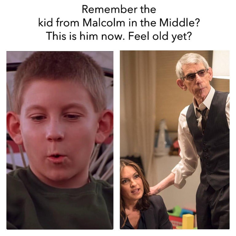 funny memes - law and order richard belzer - Remember the kid from Malcolm in the Middle? This is him now. Feel old yet?