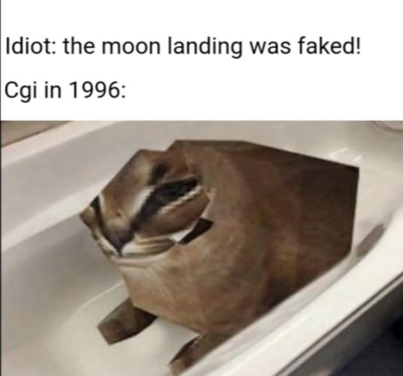 fauna - Idiot the moon landing was faked! Cgi in 1996