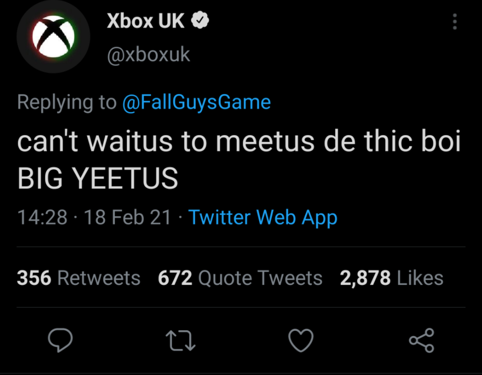 body positivity quotes twitter - Xbox Uk can't waitus to meetus de thic boi Big Yeetus 18 Feb 21 . Twitter Web App 356 672 Quote Tweets 2,878 8