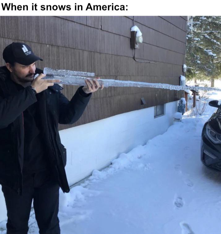 snow - When it snows in America