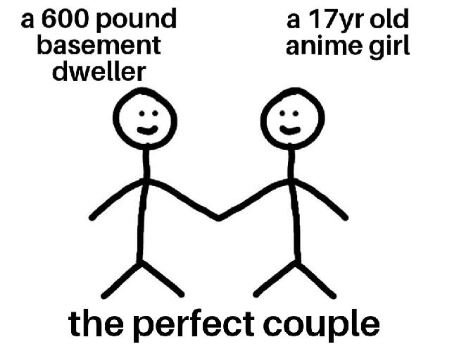 human behavior - a 600 pound basement dweller a 17yr old anime girl the perfect couple