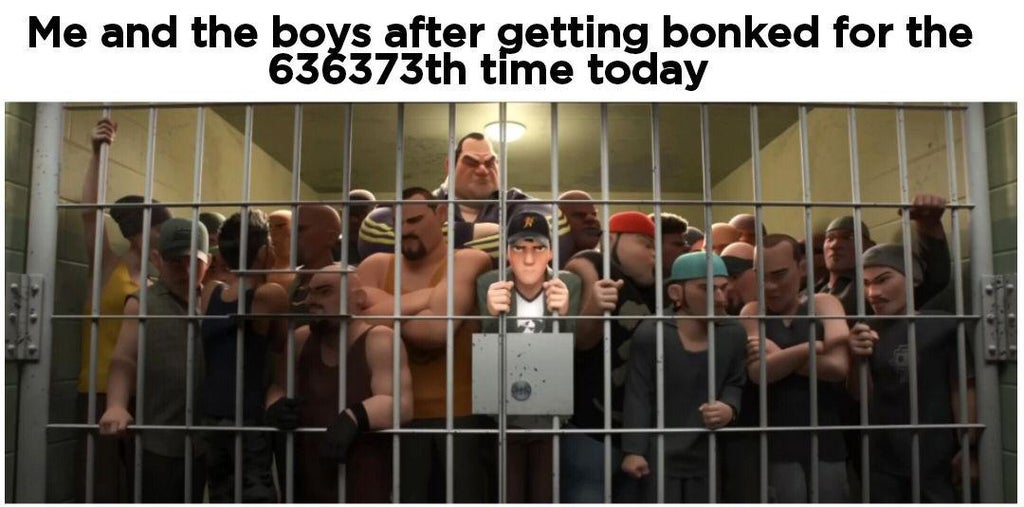 dank memes - muscle - Me and the boys after getting bonked for the 636373th time today