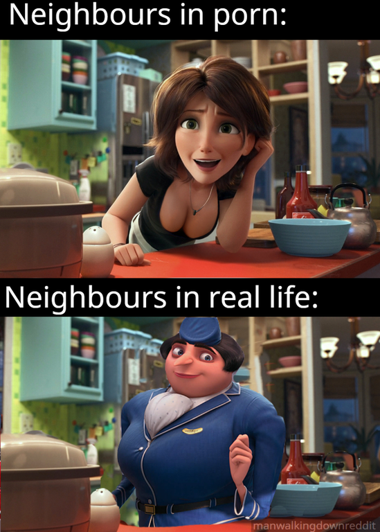 Big Hero 6 - Neighbours in porn Neighbours in real life manwalkingdownreddit