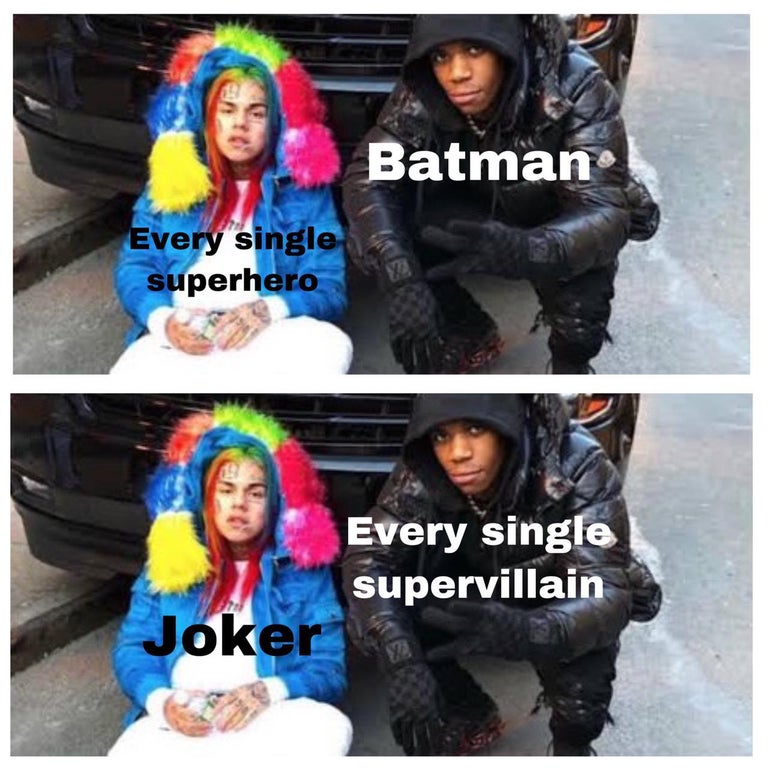 fun - Batman Every single superhero Every single supervillain Joker