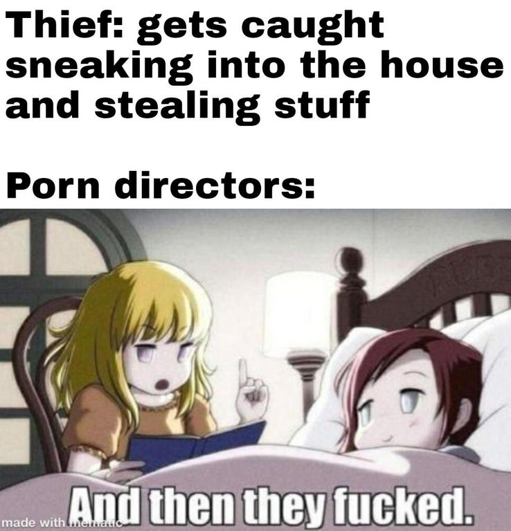 attack on booty - Thief gets caught sneaking into the house and stealing stuff Porn directors made win. And then they fucked.