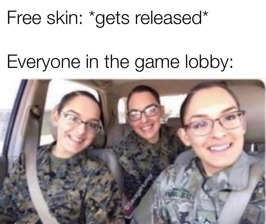 we ain t like other triplets - Free skin gets released Everyone in the game lobby Savagehumor W 20