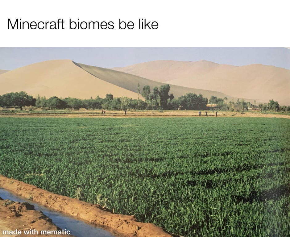 crop - Minecraft biomes be made with mematic