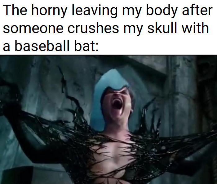 spiderman 3 - The horny leaving my body after someone crushes my skull with a baseball bat