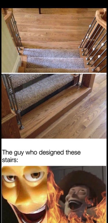 hardwood - The guy who designed these stairs