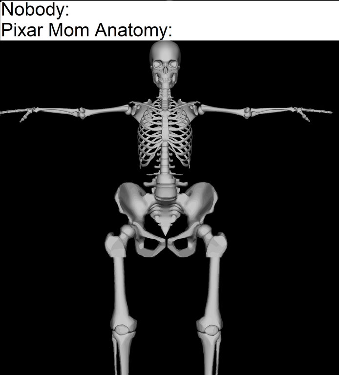 skeleton - Nobody Pixar Mom Anatomy