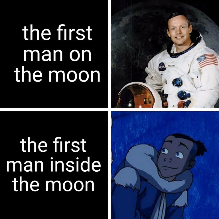 Neil Armstrong - the first man on the moon Ng Las the first man inside the moon