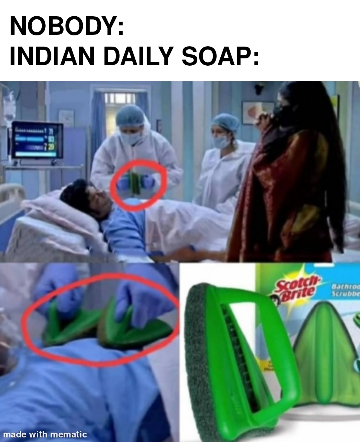 indian defibrillator meme - Nobody Indian Daily Soap A Scotch norite Be made with mematic