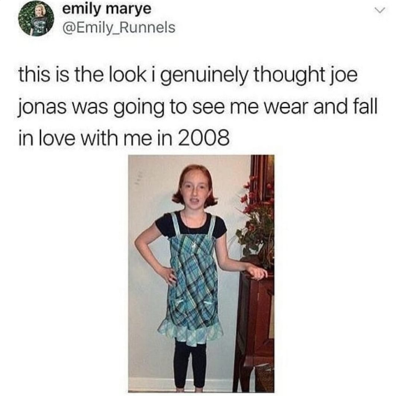 outfit i thought joe jonas - emily marye this is the look i genuinely thought joe jonas was going to see me wear and fall in love with me in 2008