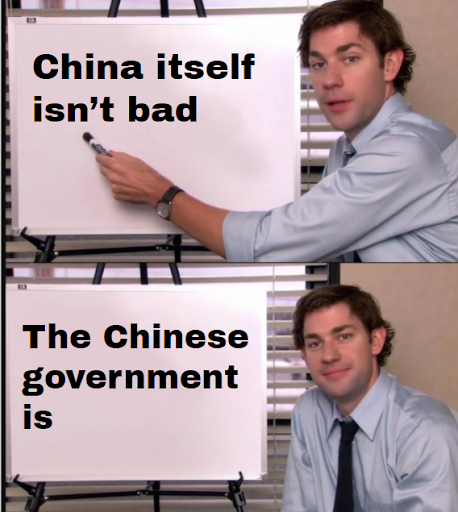 polyamory meme - China itself isn't bad The Chinese government is