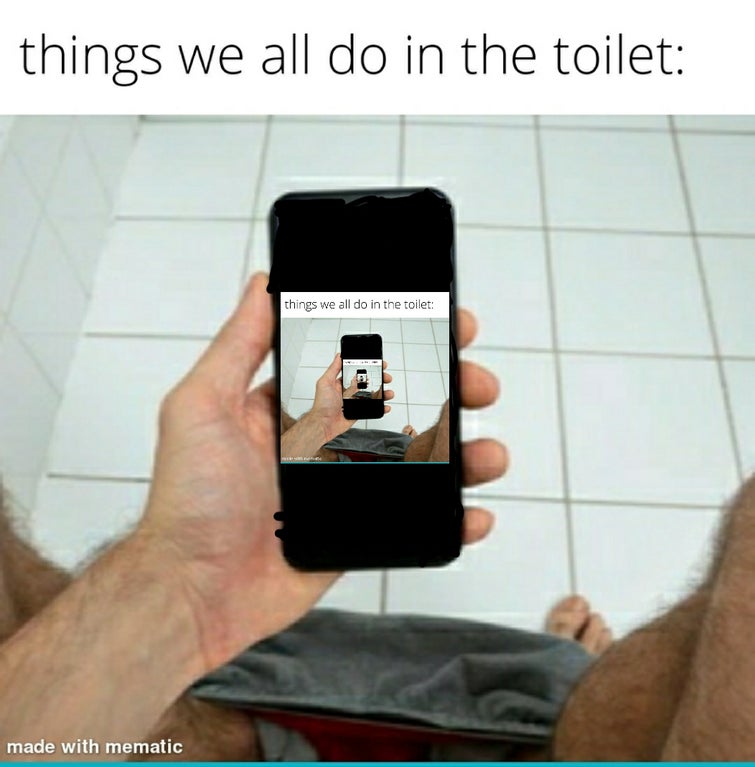 electronics - things we all do in the toilet things we all do in the toilet made with mematic