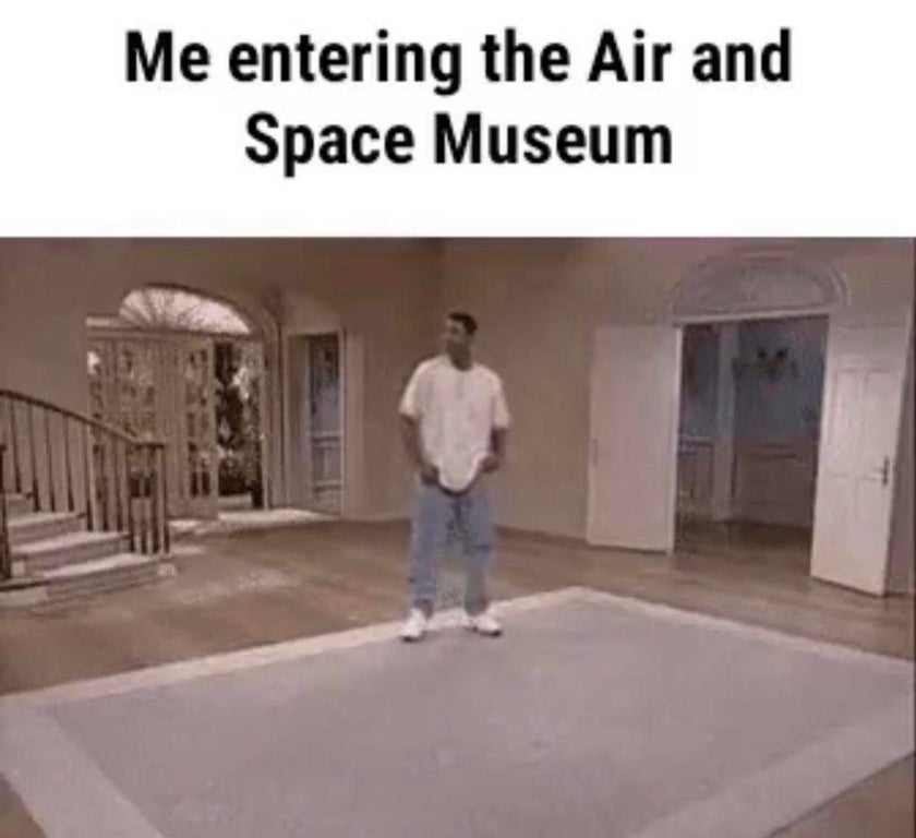 you take down christmas decorations - Me entering the Air and Space Museum