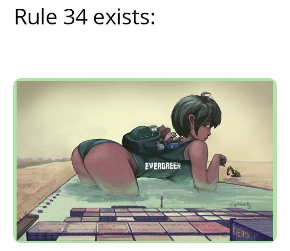 cartoon - Rule 34 exists Evergreen Setelte