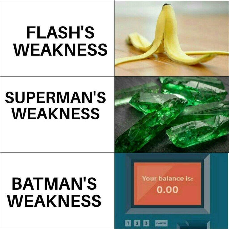 Child - Flash'S Weakness Superman'S Weakness Batman'S Weakness Your balance is 0.00