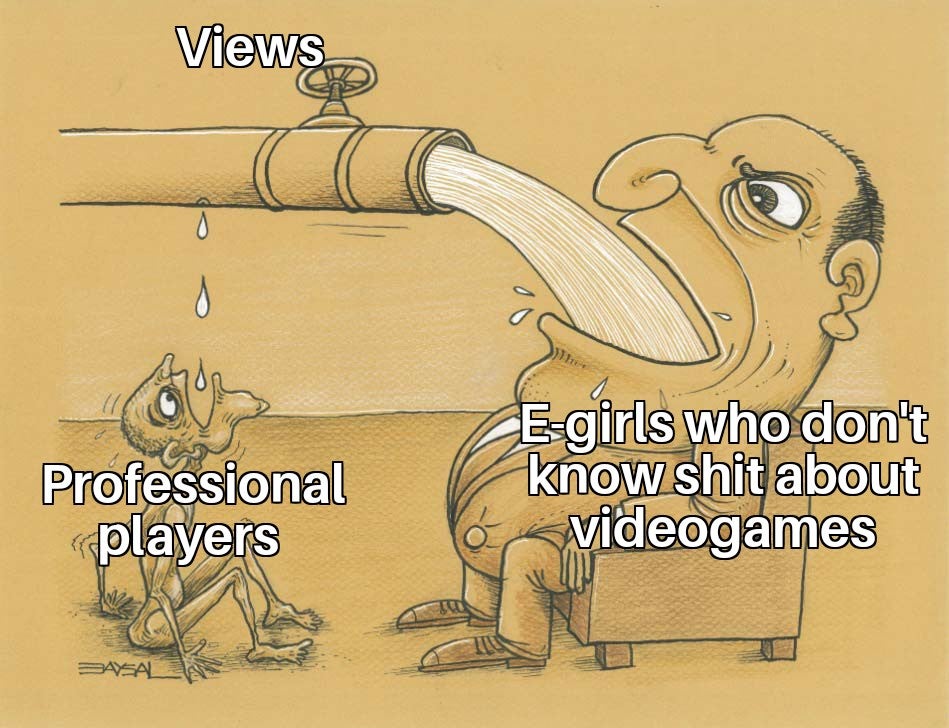 water memes - Views 0 I Professional players Egirls who don't know shit about videogames Asal