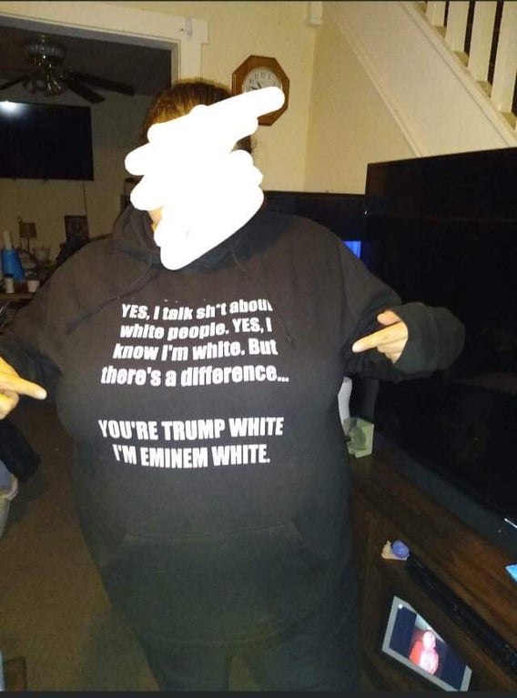 t shirt - Yes, I talk sh't abou white people. Yes, I know I'm white. But thoro's a difference... You'Re Trump White I'M Eminem White