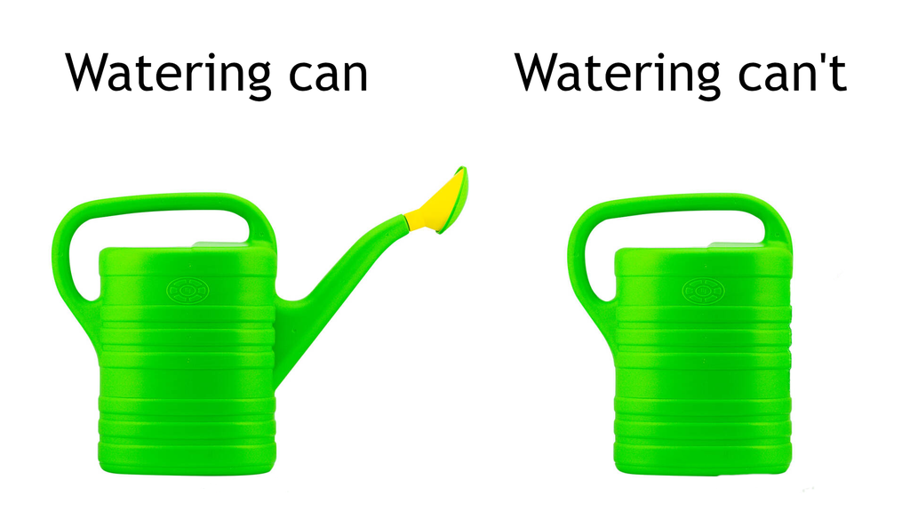 plastic - Watering can Watering can't