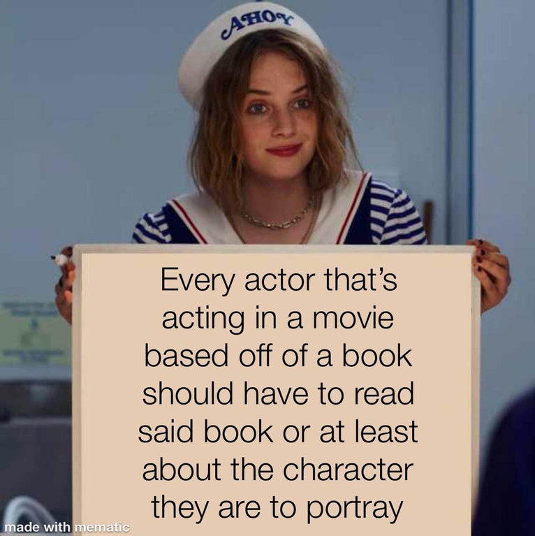libra in quarantine meme - Ahog Every actor that's acting in a movie based off of a book should have to read said book or at least about the character they are to portray made with mematic