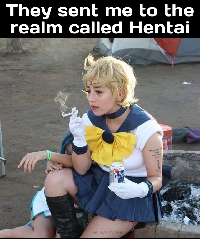 sailor moon cosplay cigarette - They sent me to the realm called Hentai