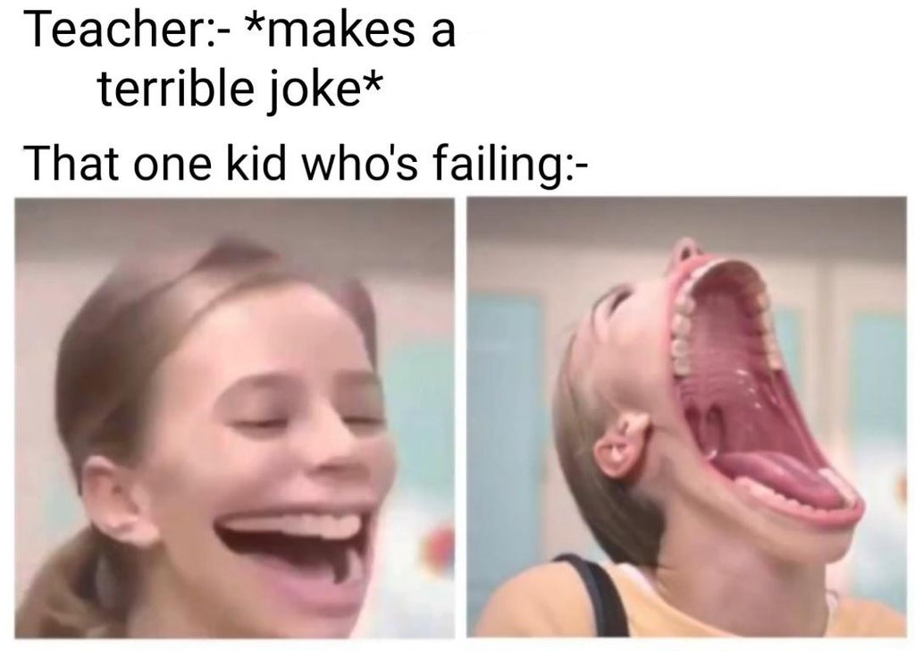 lip - Teacher makes a terrible joke That one kid who's failing
