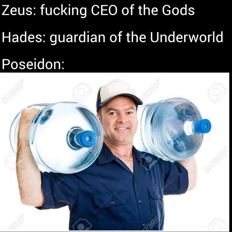 Zeus fucking Ceo of the Gods Hades guardian of the Underworld Poseidon 3R2