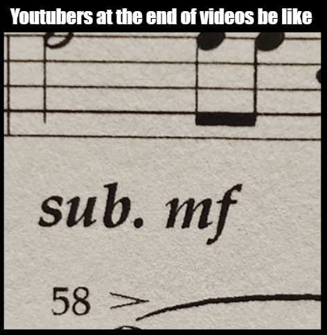 handwriting - Youtubers at the end of videos be sub. mf 58