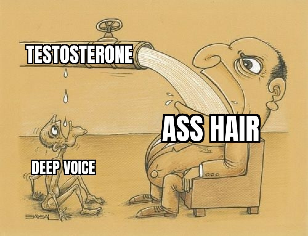 water memes - Testosterone Ass Hair Deep Voice 000