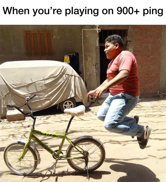 bicycle accessory - When you're playing on 900 ping 23 15