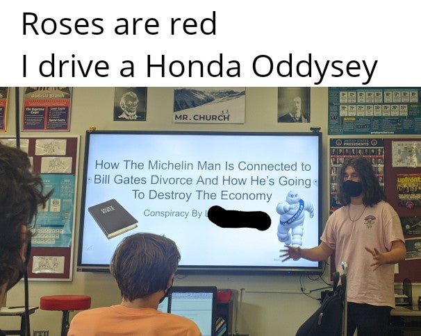 presentation - Roses are red I drive a Honda Oddysey Branch Mr.Church Utd States Sort upfront How The Michelin Man Is Connected to Bill Gates Divorce And How He's Going To Destroy The Economy Conspiracy By Vil Berg 9