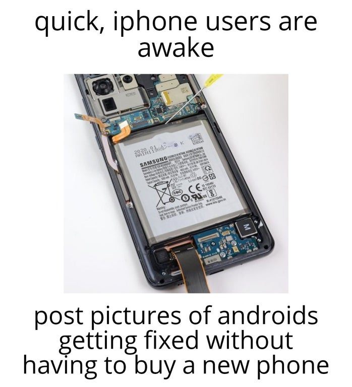 electronics - quick, iphone users are awake 2020 Rain Ok Samsung Nacion . 16 Us Crece De 8 O 2.40 3 Bo post pictures of androids getting fixed without having to buy a new phone