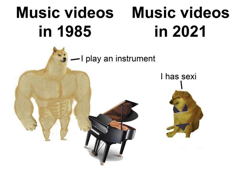 Music videos Music videos in 1985 in 2021 play an instrument I has sexi