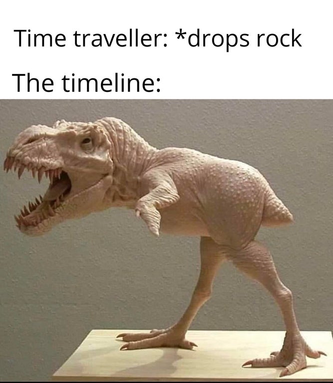 fauna - Time traveller drops rock The timeline