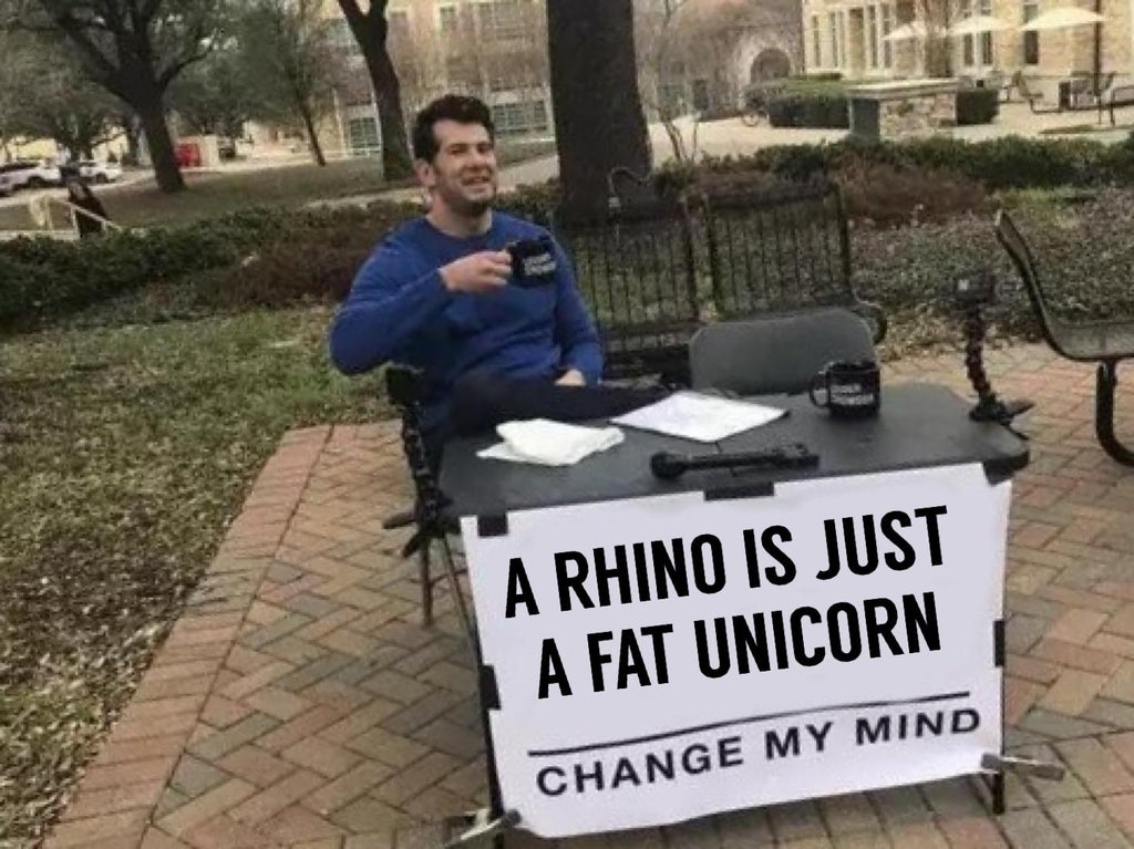 devil wears prada real villain - A Rhino Is Just A Fat Unicorn Change My Mind