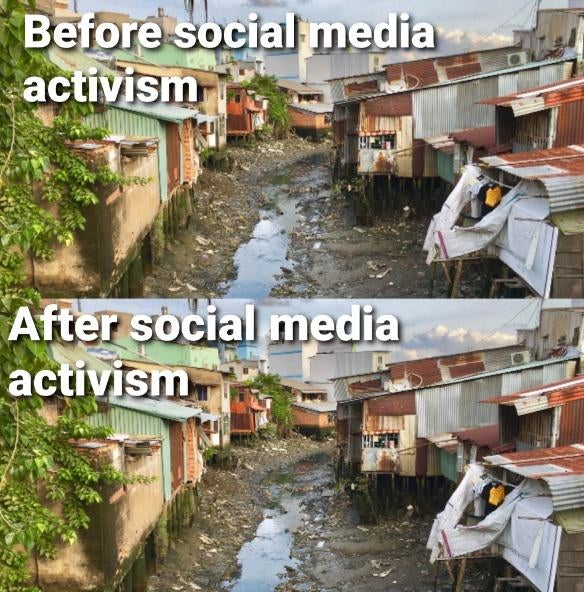 water resources - Before social media activism After social media activism