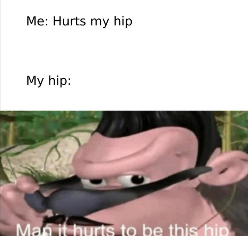 donkey kong memes - Me Hurts my hip My hip Man it hurts to be this hip