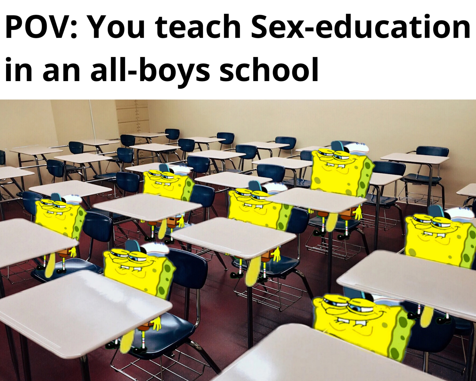 class after making nice teacher angry - Pov You teach Sexeducation in an allboys school