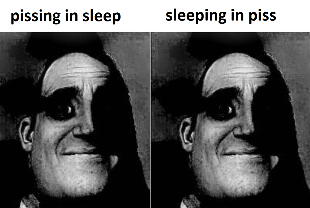 bob parr meme - pissing in sleep sleeping in piss